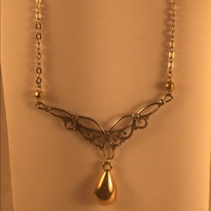 Michael Anthony Sterling Silver and 10K Necklace